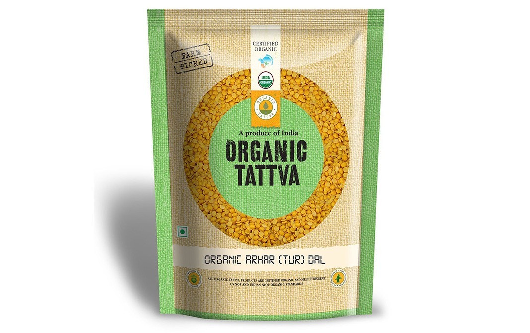 Organic Tattva Organic Arhar (Tur) Dal    Pack  1 kilogram